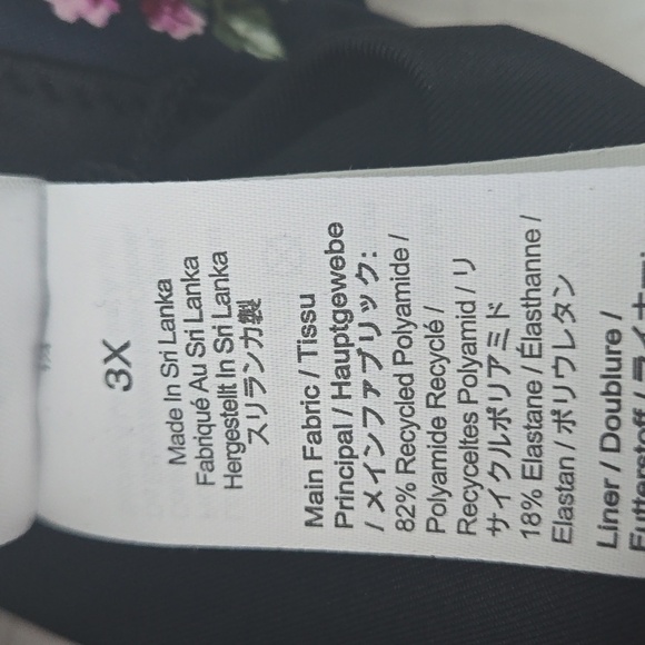 NWT*J CREW Topstitched scoopneck bikini top navy twilight berry womens 3X #BE725 - Picture 9 of 12